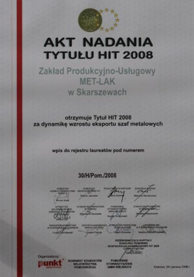 Tytuł „HIT 2008